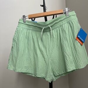 Columbia Women's Light Green Athletic Shorts
